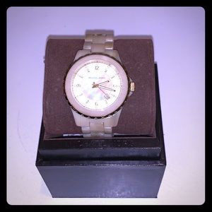 Ivory & gold Michael Kors watch